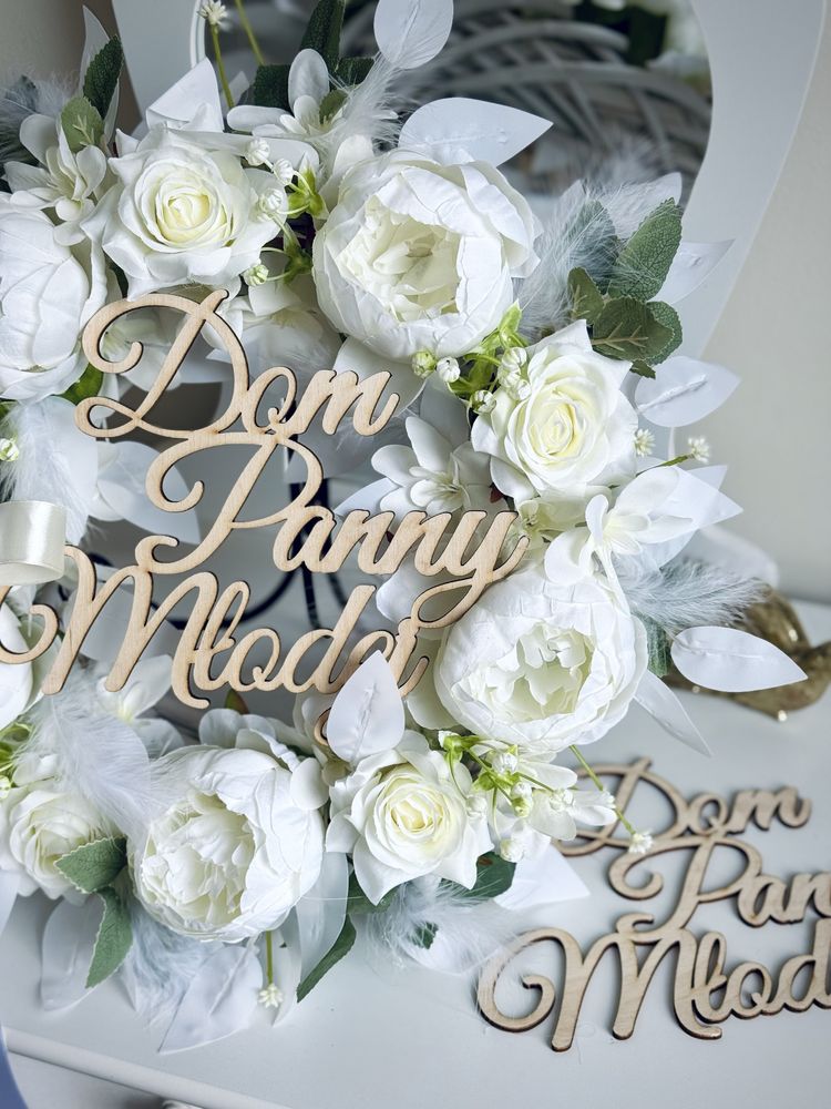 Wianek Dom Panny Młodej/ Pana Młodego Ślub Wesele dekoracja