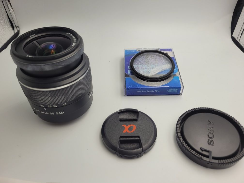 Obiektyw Sony 3.5-5.6 18-55 mm + filtr UV 55 mm