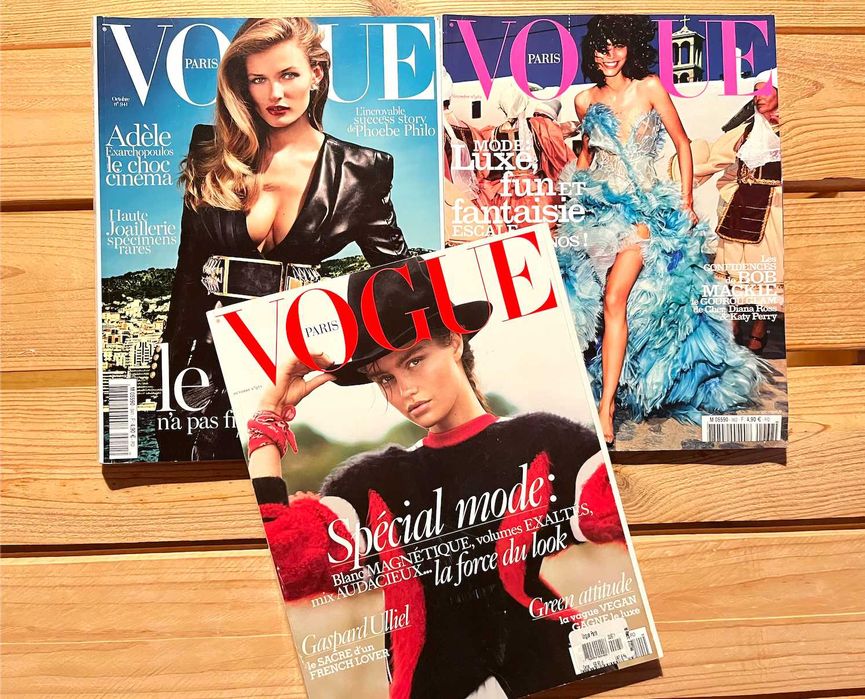 VOGUE Paris zestaw 3 francuskich magazynów o modzie