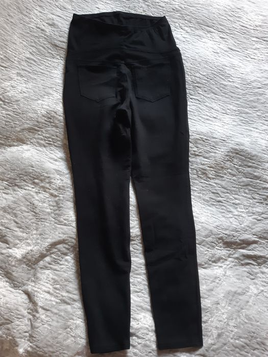 H&M spodnie ciążowe, treginsy rozmiar M czarne.