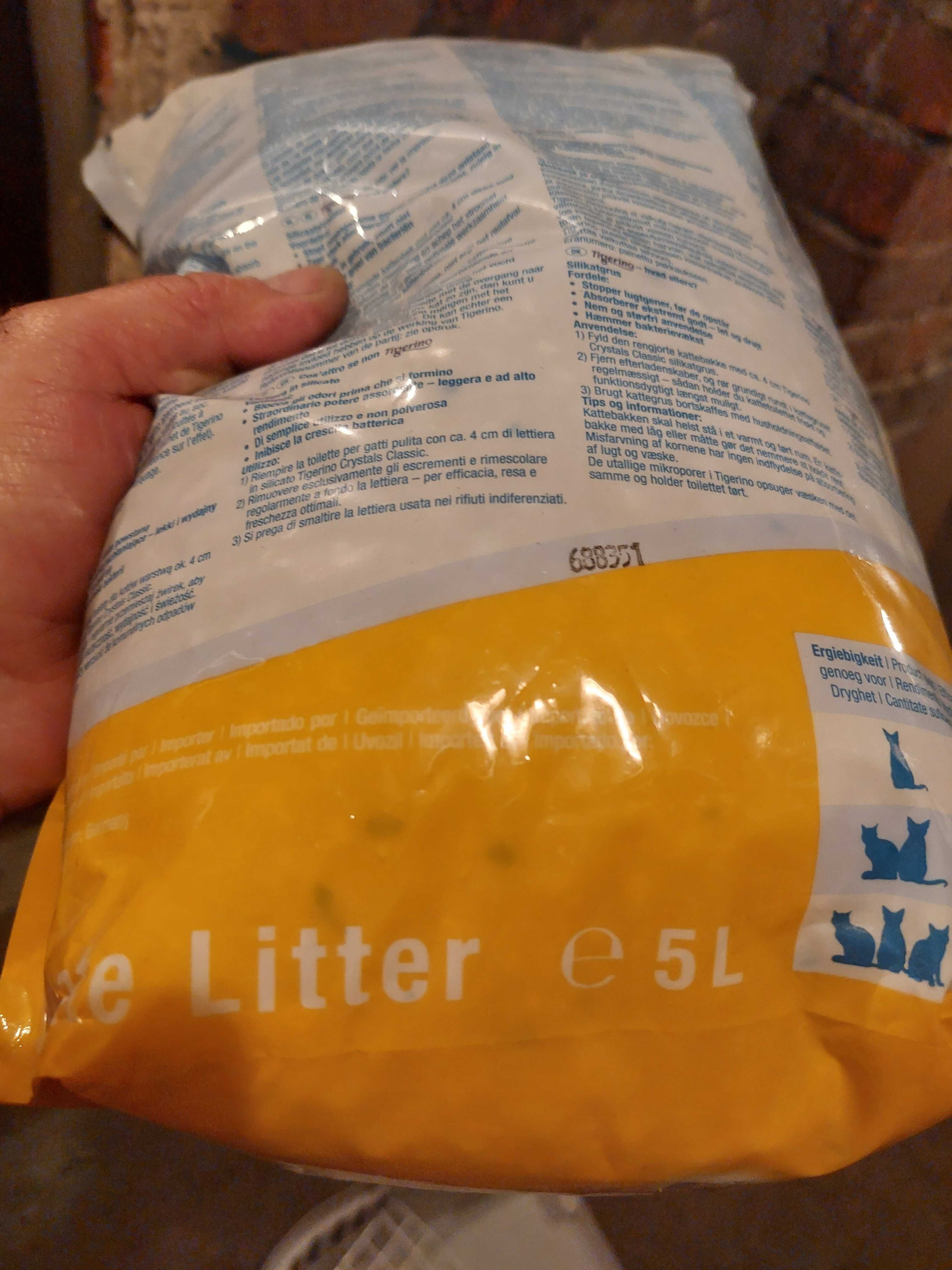 Żwirek silikonowy dla kota 5l