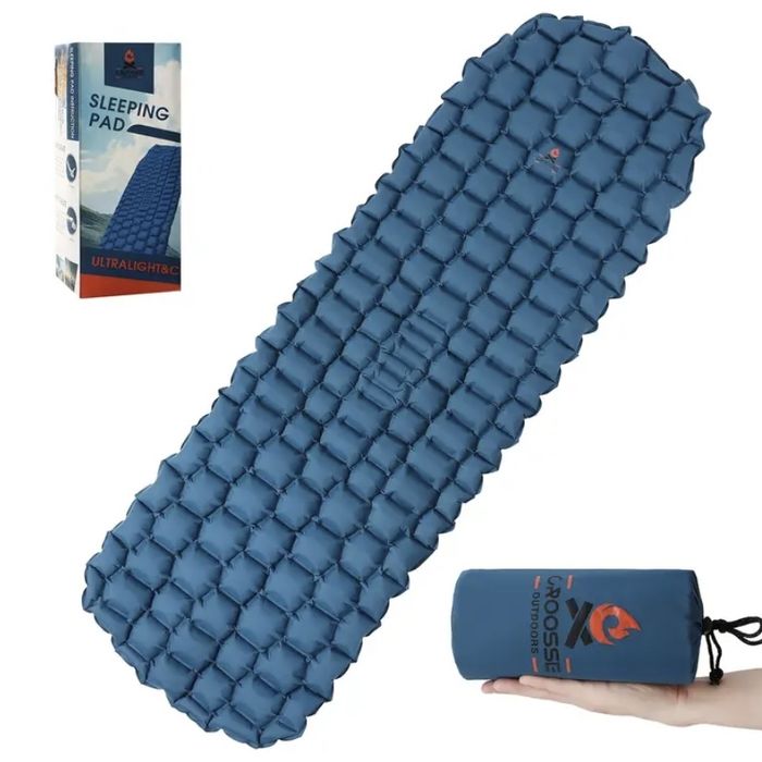 Килимок надувний матрас каремат туристичний трекінговий