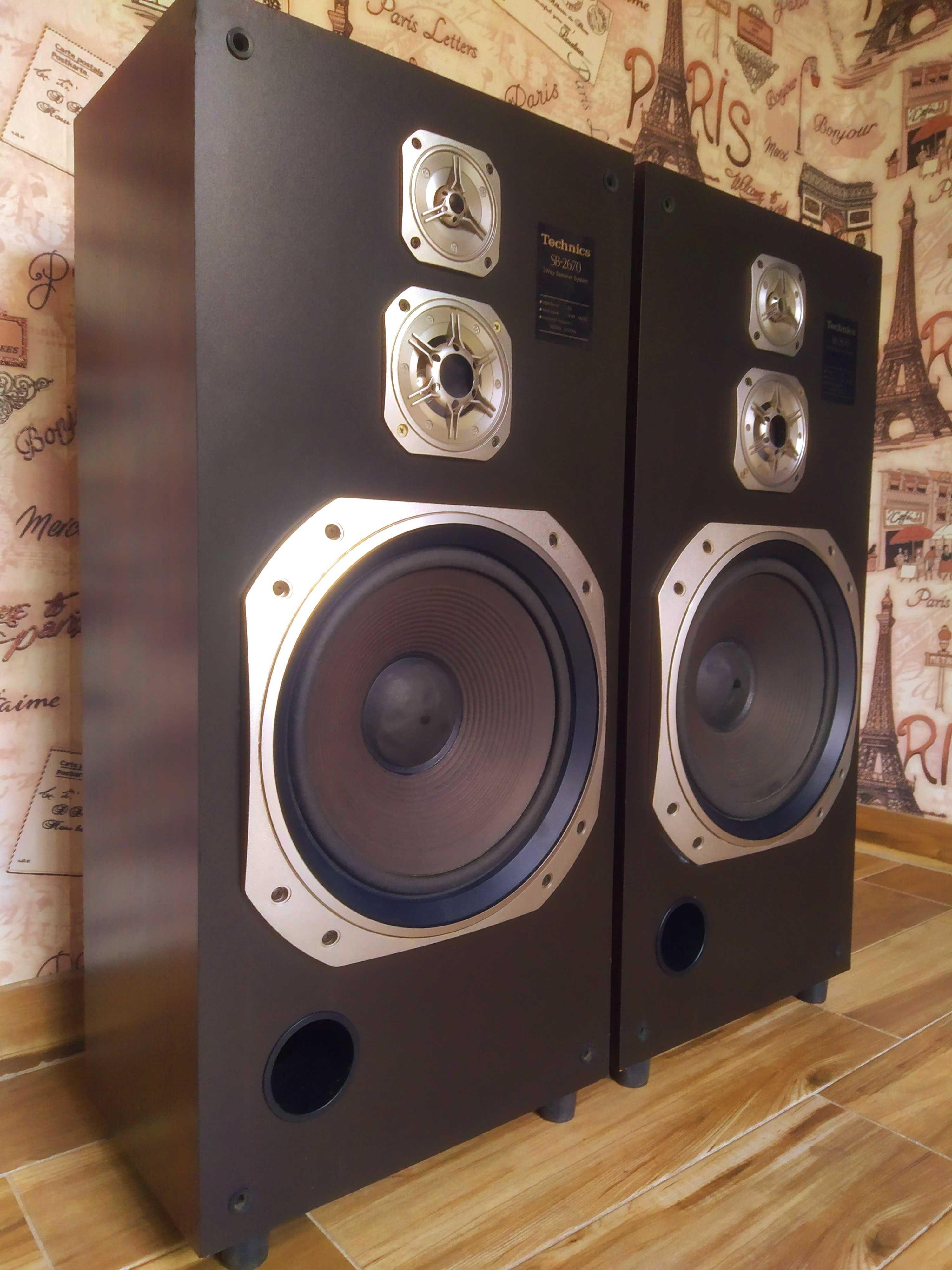 Величезні Колонки Technics 2х140Вт. НЧ-30см. Оригінал Made in Japan