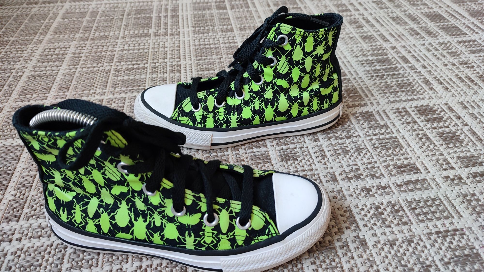 Кеди  Converse з неоновим малюнком 30р. (19см)