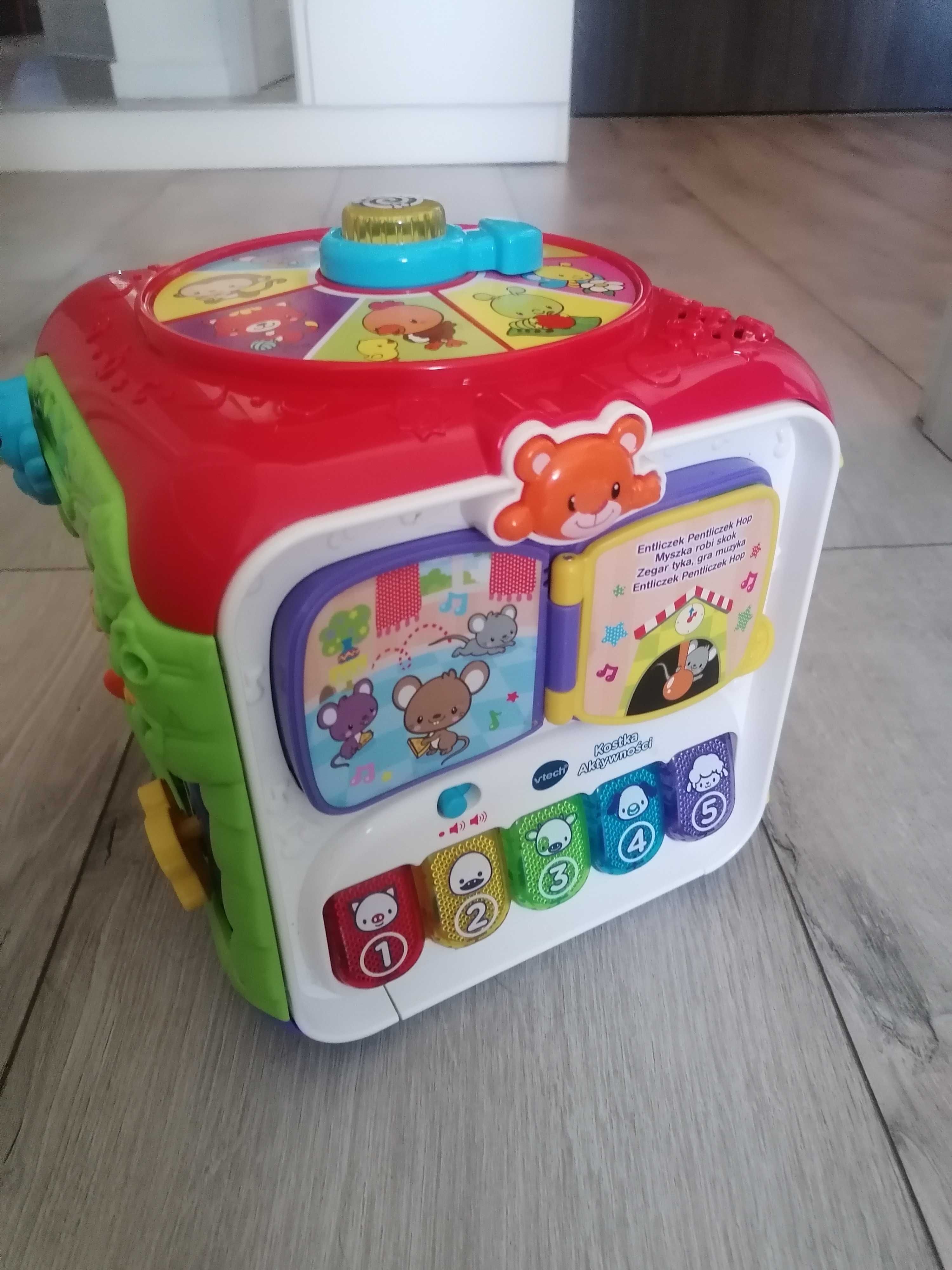 Vtech, kostka aktywności, zabawka interaktywna