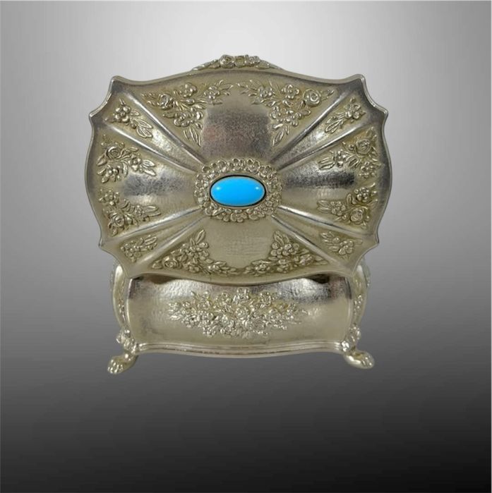 Антикварна шкатулка скринька скарбничка Франція сундучок  бронза онікс