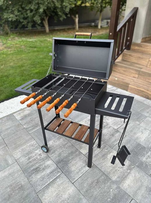 Мангал гриль з кришкою для приватного будинку метал 4 мм БЕЗ ПРЕДОПЛАТ