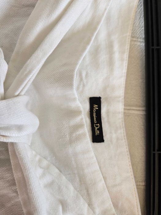 Calças Brancas de Linho Massimo Dutti