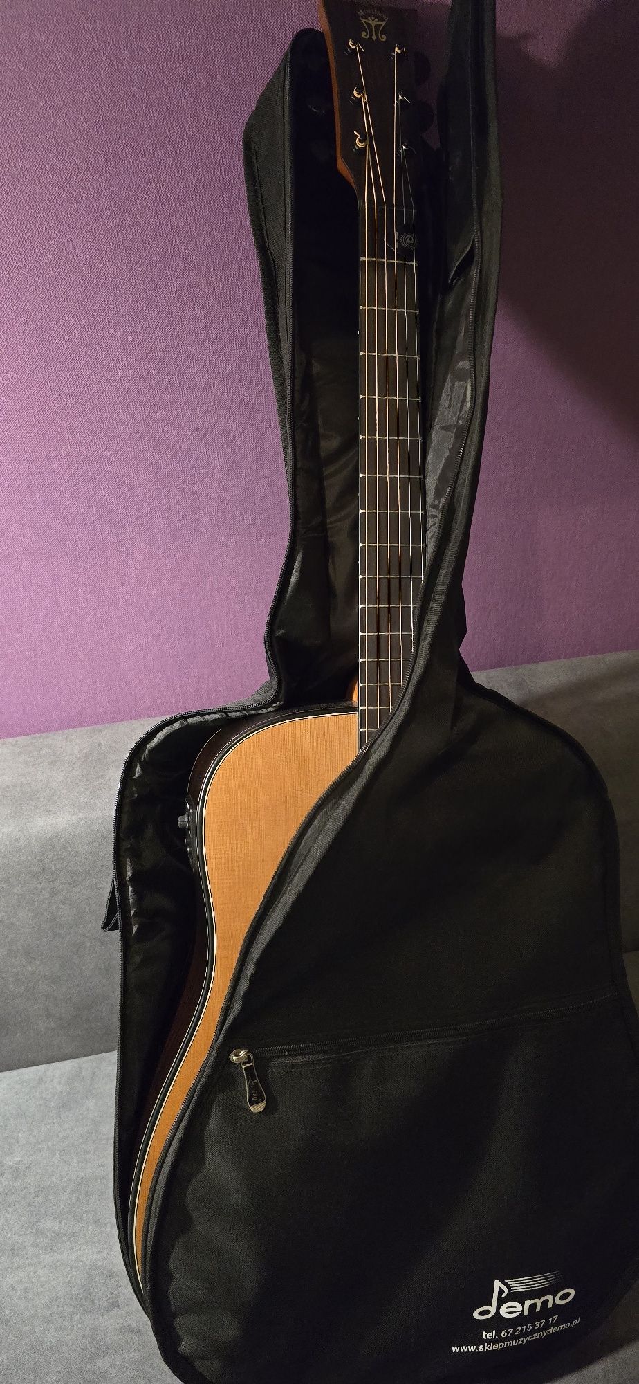 Gitara Morrison Barcelona B1011D M + preamp Fishman Isys+, pokrowiec