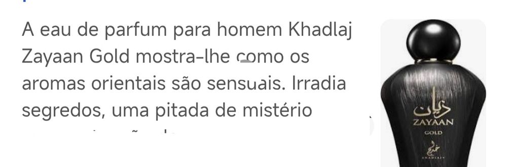 Eau Perfume árabe para homem