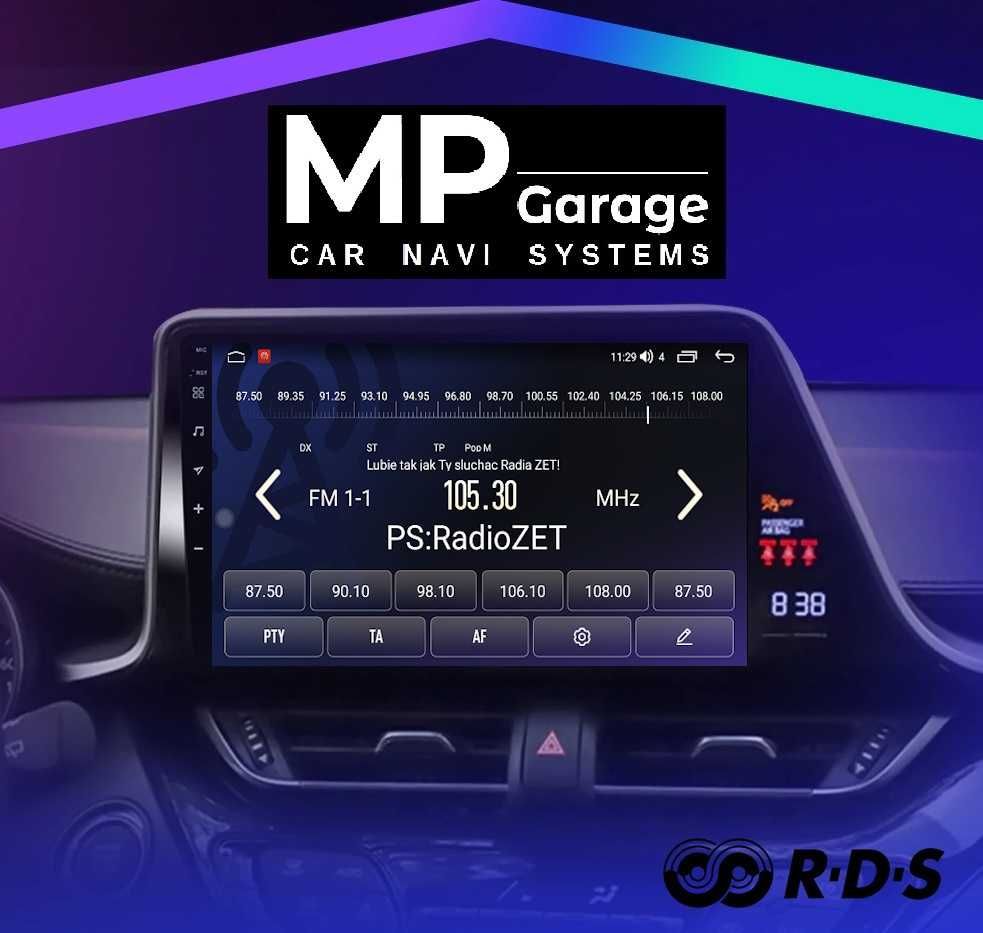 Toyota CH-R Radio Nawigacja Android 11 4G LTE CarPlay AndroidAuto