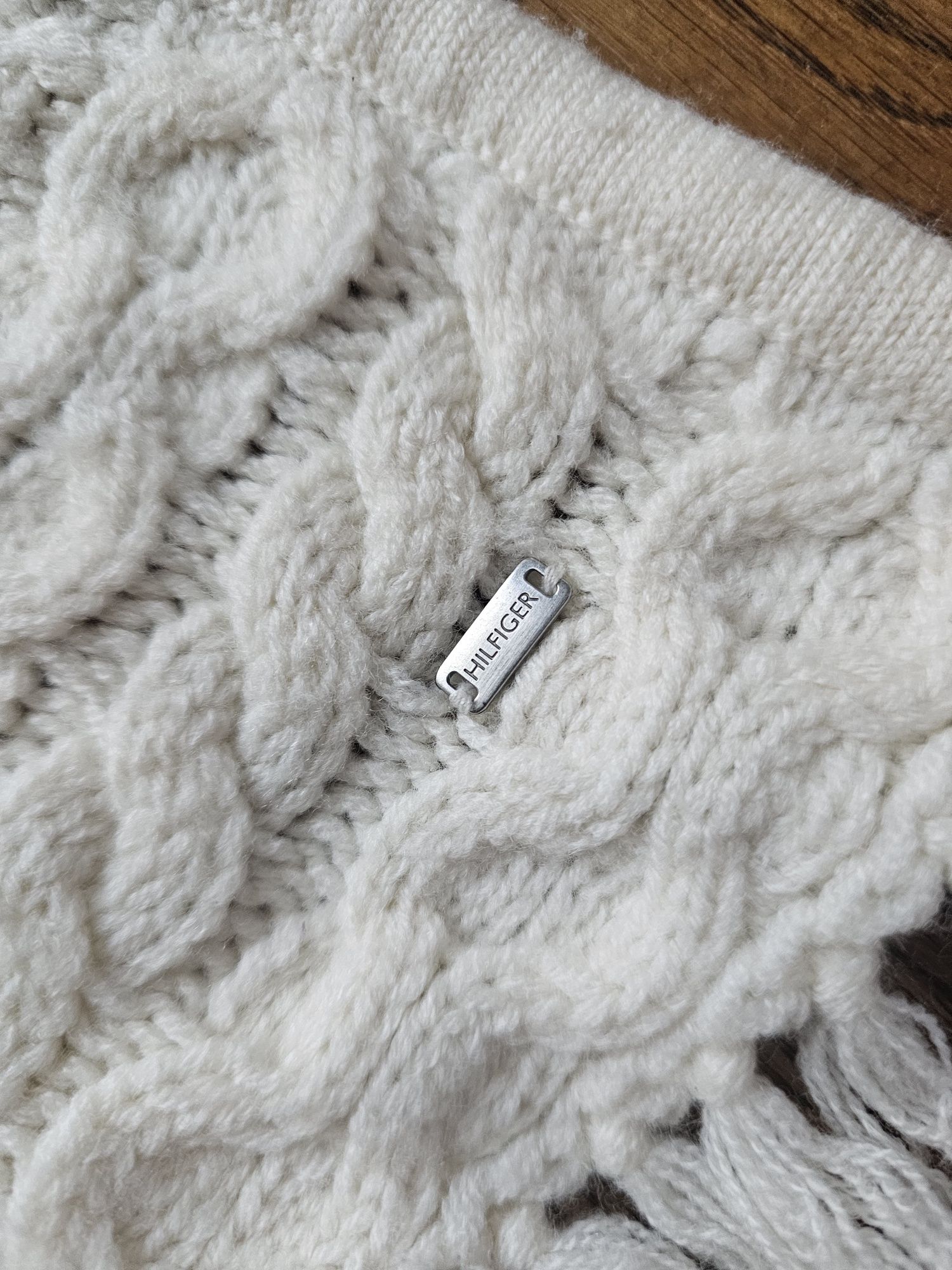 Ponczo Tommy Hilfiger wełna rozmiar M
