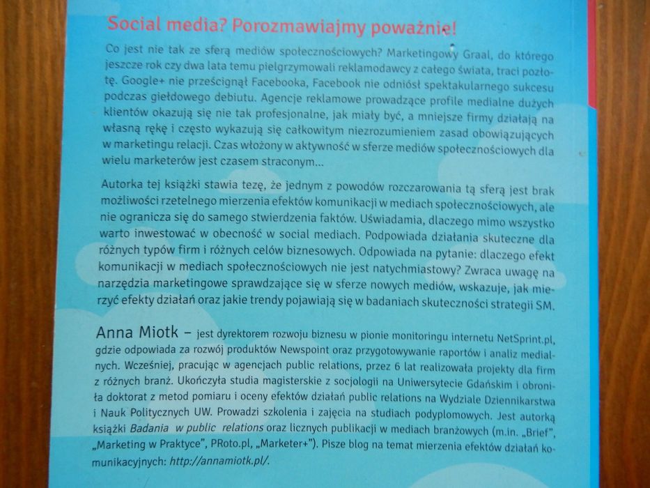 Anna Miotk - Skuteczne social media