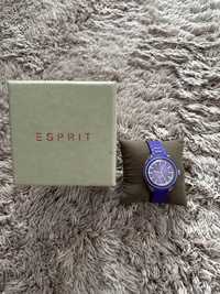 Esprit zegarek damski na silikonowym pasku z ozdobnymi kryształkami