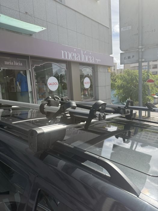 Barras tejadilho e suporte de bicicletas original Mercedes