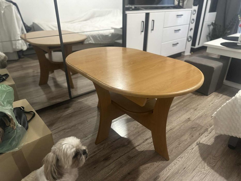 Sprzedam owalna rozkładana ławę