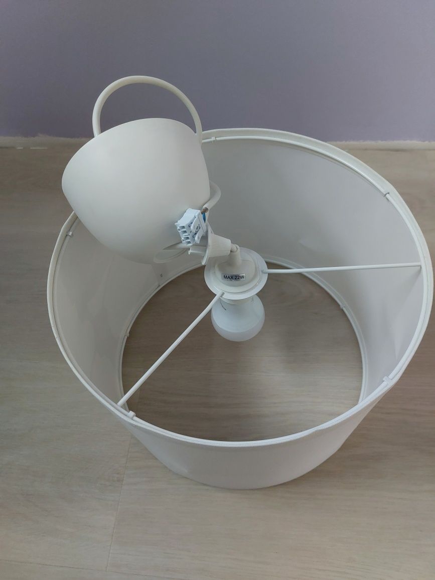 Lampa wisząca z tkaniną Ikea 34 cm
