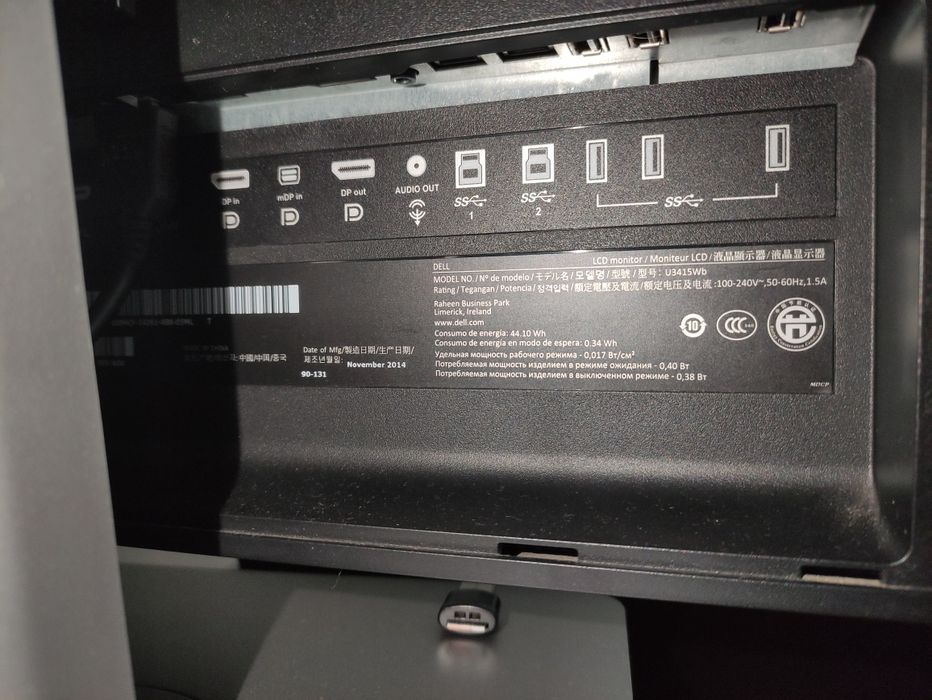 Vendo monitor curvo IPS ultra wide 34" Dell u3415w