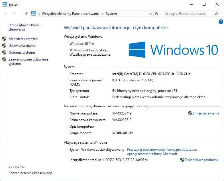 FUJITSU Esprimo P556 Intel Core i3-6100/8GB DDR4/256GB SSD/DVD/Win10P