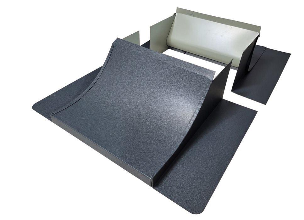 Opierzenie dolne komina PTS ral 7016 mat