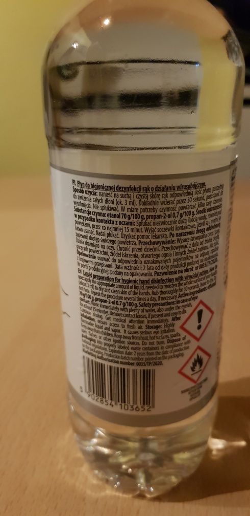 Płyn dezynfekcyjny do rąk 500 ml Hygea