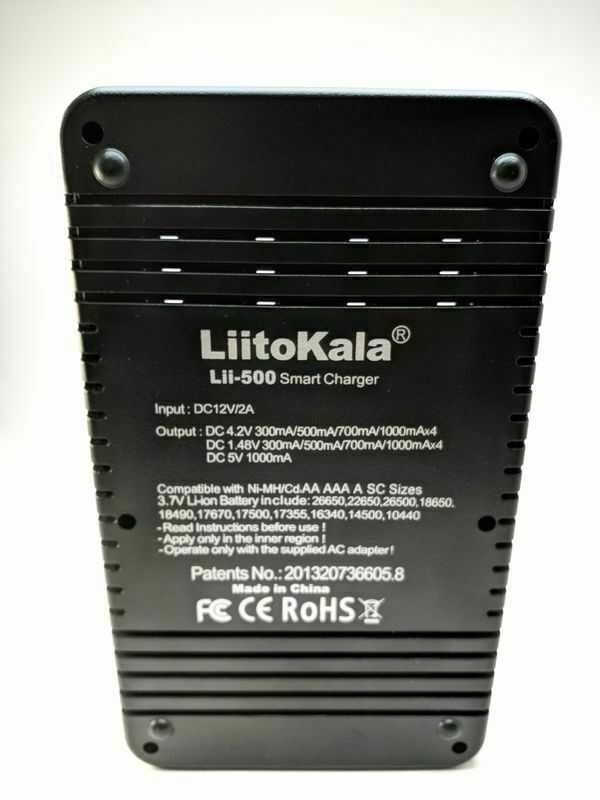 LiitoKala Lii-500 зарядное устройство для 18650 и других + PowerBank
