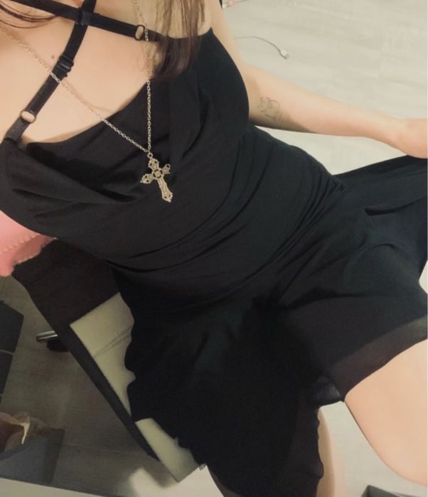 sukienka alternative mesh vintage na studniówkę