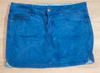 niebieska spódniczka jeansowa mini Fishbone