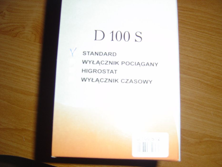 wentylator do lazienki 12 V d 100 S srebrny nowy