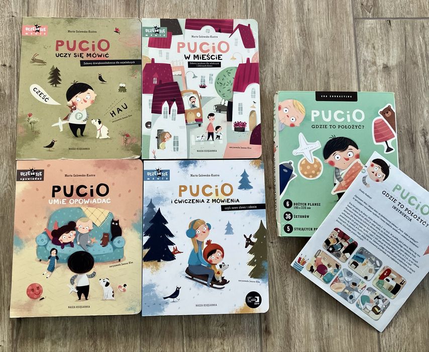 Pucio : 3 ksiazki + Pucio gra edukacyjna