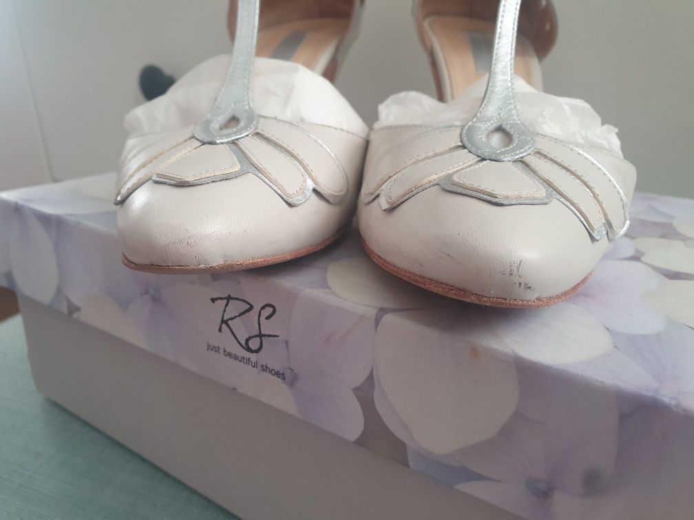 Buty ślubne taneczne Rachel Simpson Gardenia 100% skóra