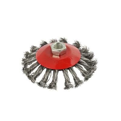Szczotka druciana boczna pleciona 115mm M14