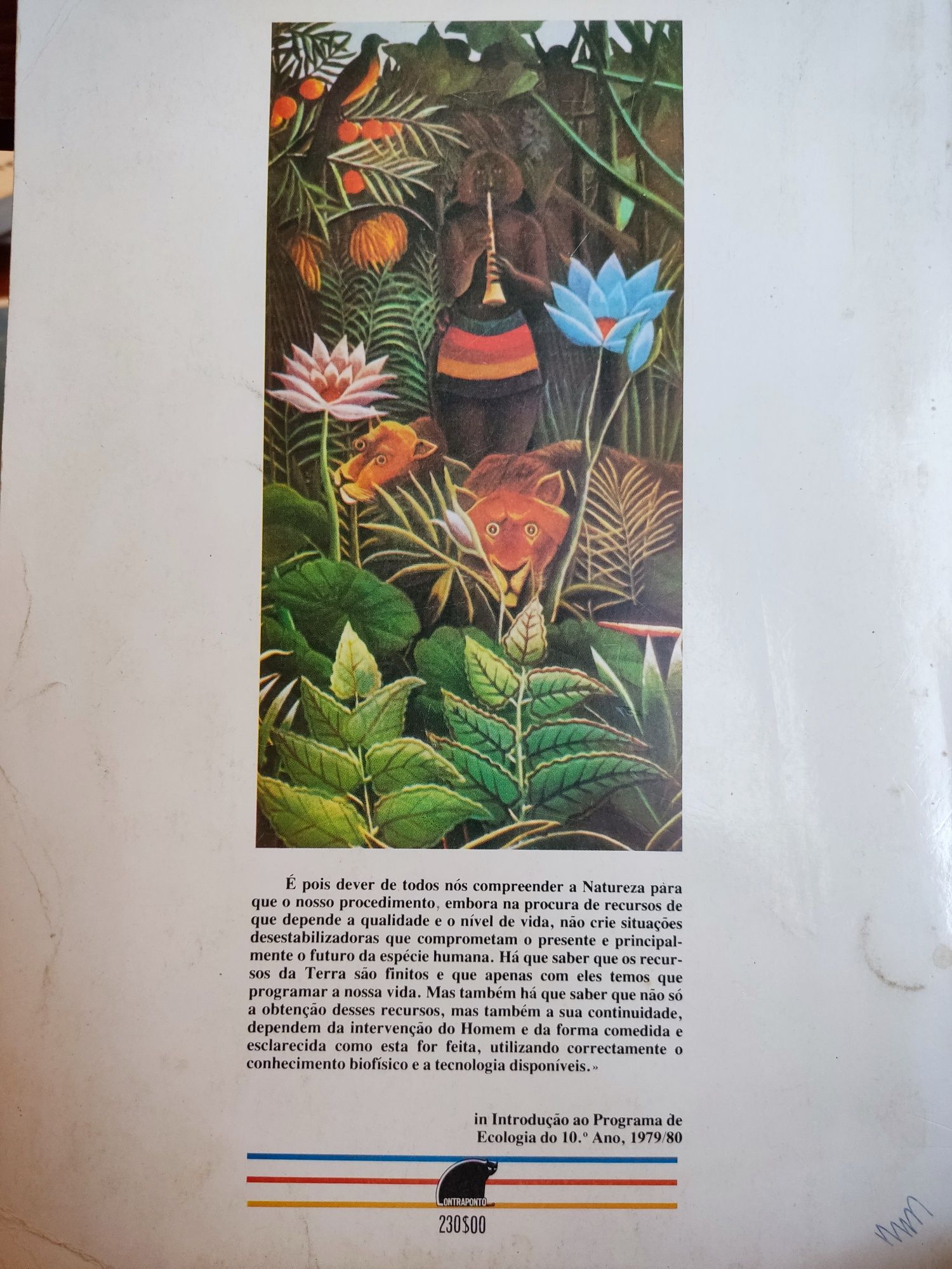 Livro escolar Ecologia 10 ano