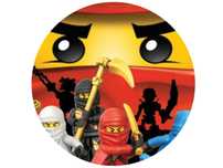 opłatek na tort lego ninjago 20cm