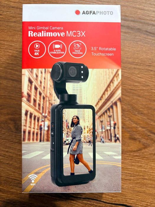 Kamera AGFAPHOTO MC3X Video 4K LCD 3,5'' 3-osiowy Gimbal Śledzenie