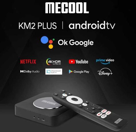 TV Box Mecool KM2 Plus Certyfikat Google,Netflix NOWY  Smart TV