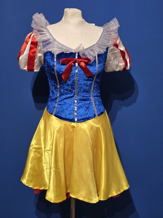 Strój karnawałowy dla dorosłych królewna Śnieżka XS