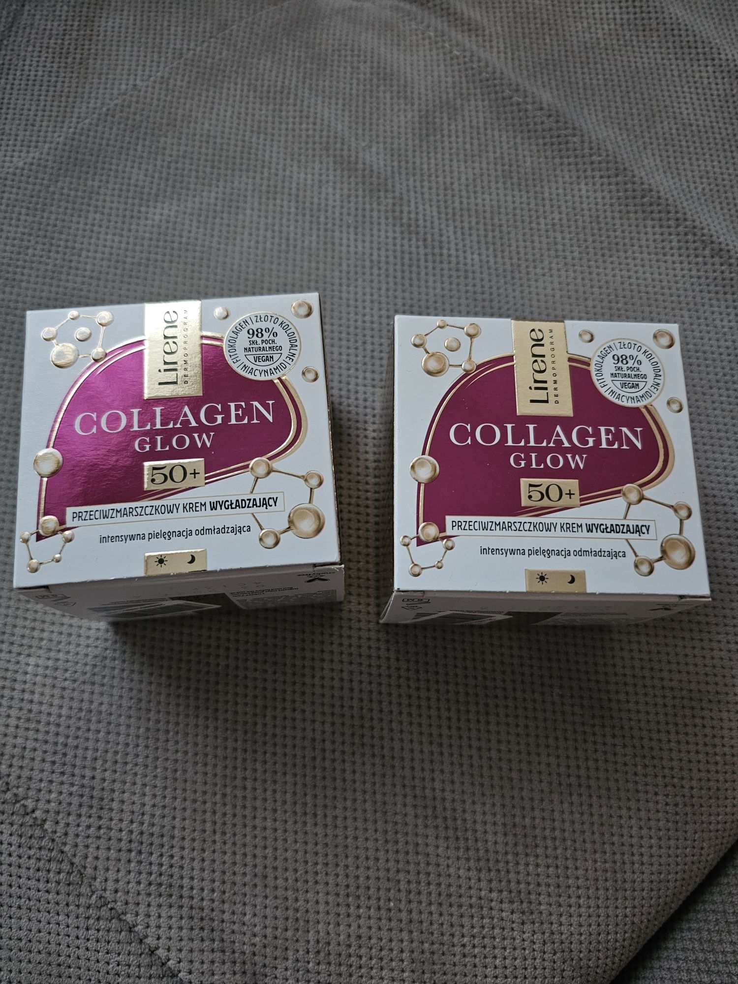 2x LIRENE Collagen Glow przeciwzmarszczkowy krem do twarzy z kolagenem