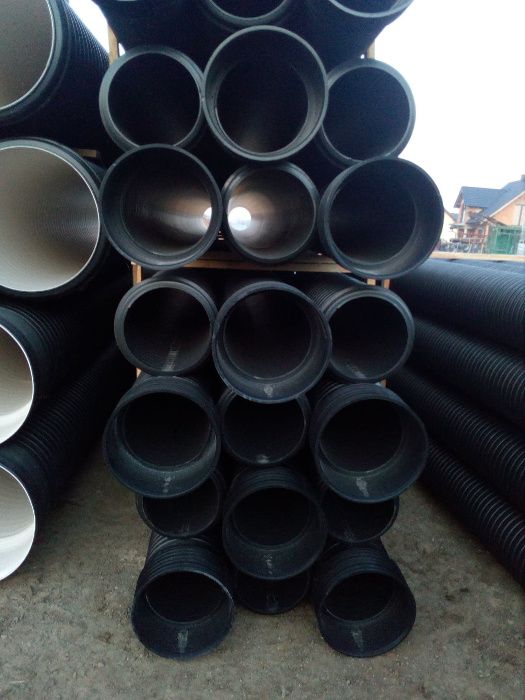 Rura SN8 fi 315 karbowana fi300 na mostki rury 400 przepustowe 500 600