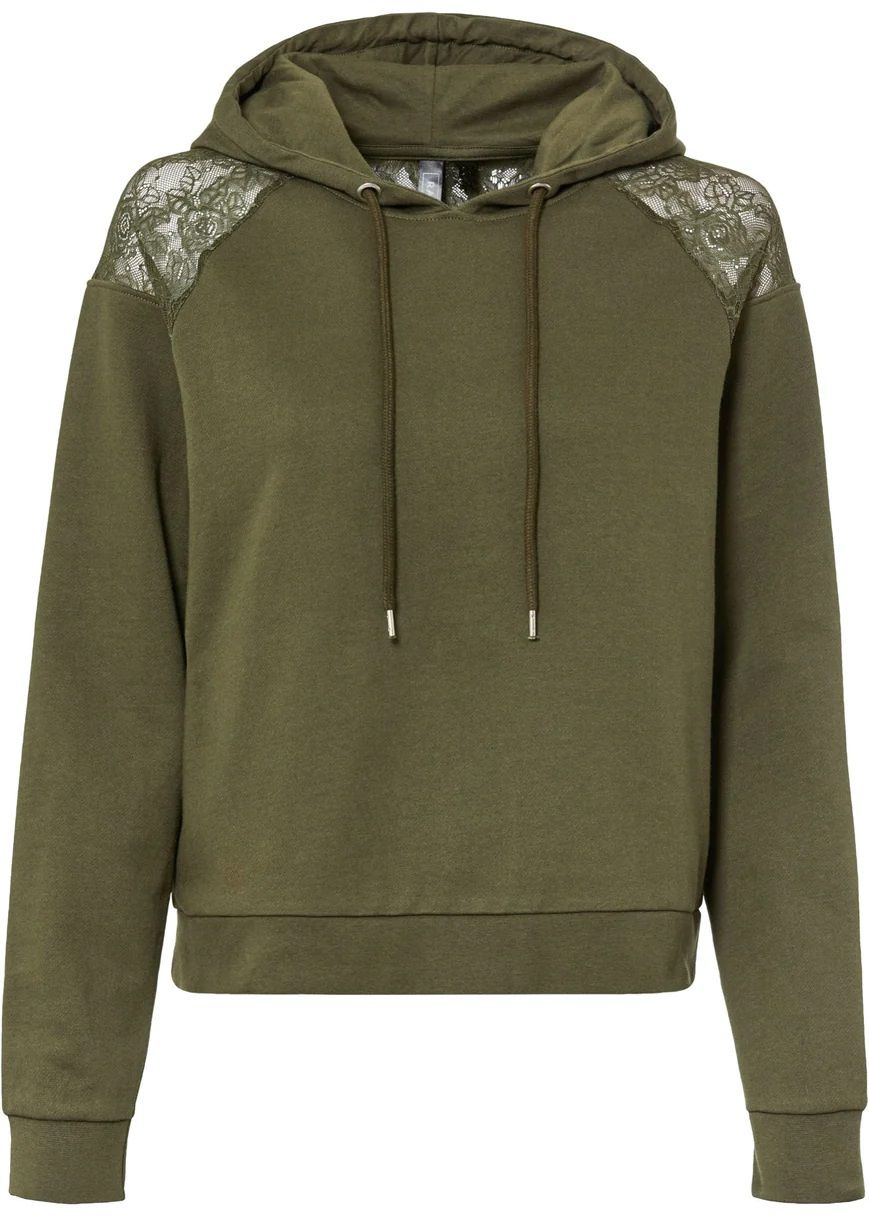 B.P.C bluza damska z koronką khaki ^44/46