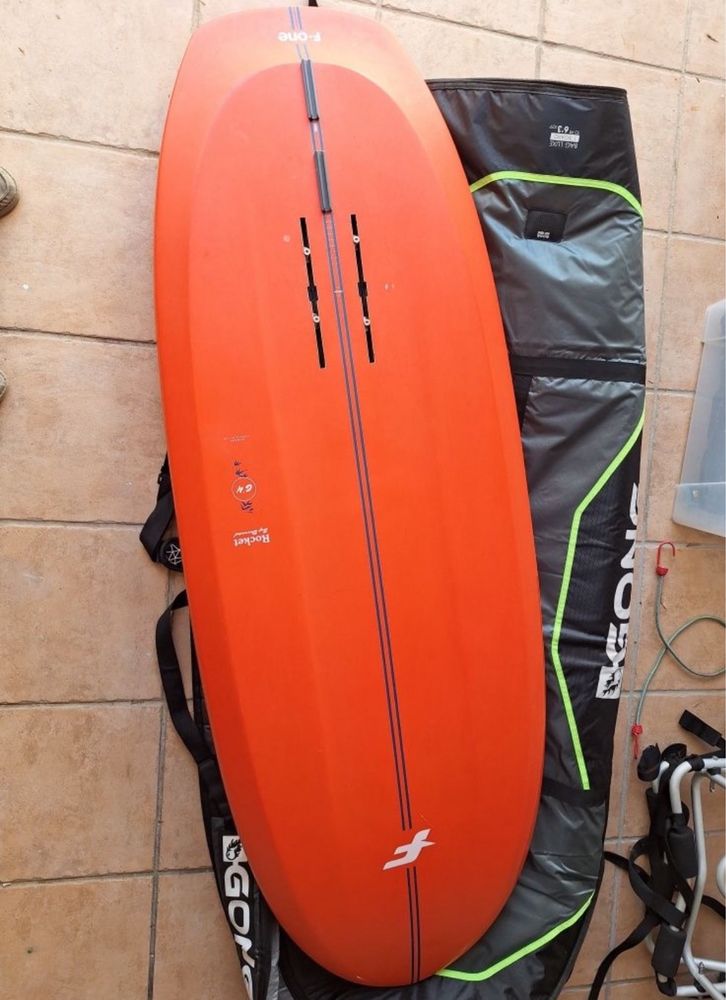F-One Prancha Sup Foil + Matro Carbono 80 + Foil Seven Seas 1100