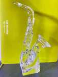 Saxofone em cristal/vidro