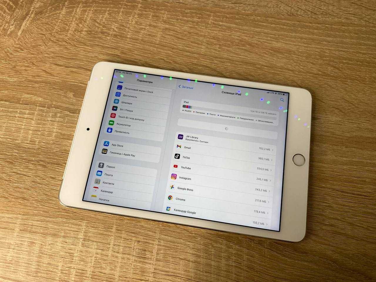 Apple iPad mini 4 Wi-Fi + Cellular sіm 128гб ідеал