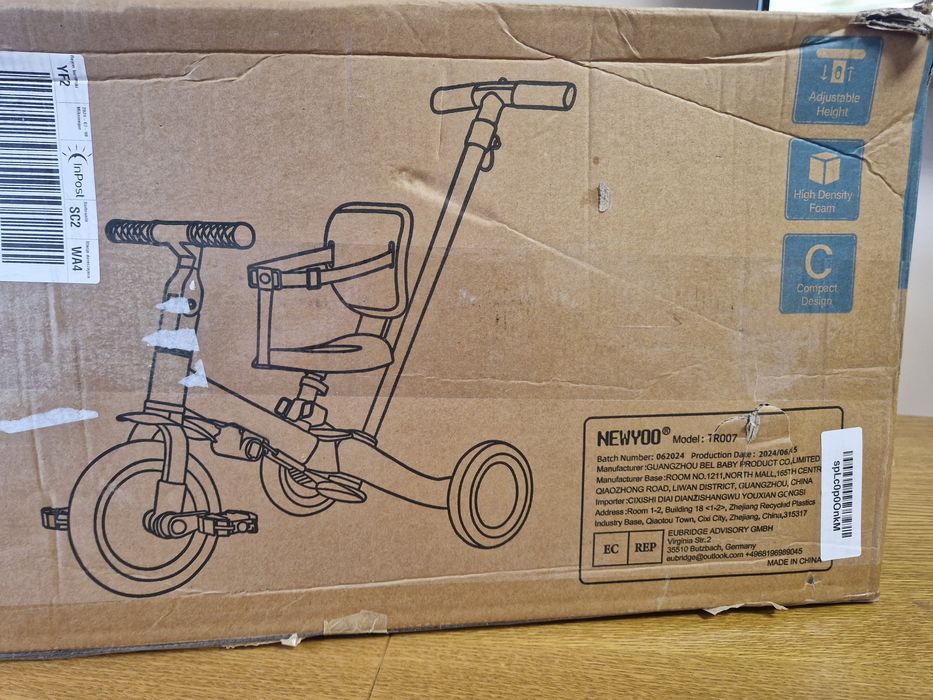 Rowerek dziecięcy trójkołowy New Yoo.