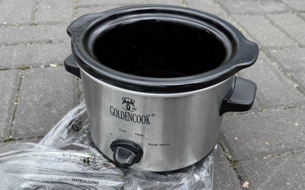 Garnek elektryczny z wkładem ceramicznym - Goldencook Soleto GEK-300