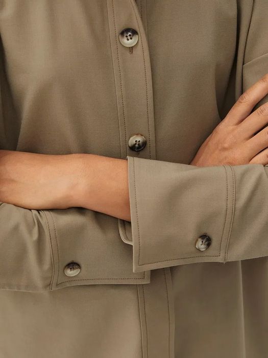 Arket жіноча сорочка оверсайз із шерстяної суміші