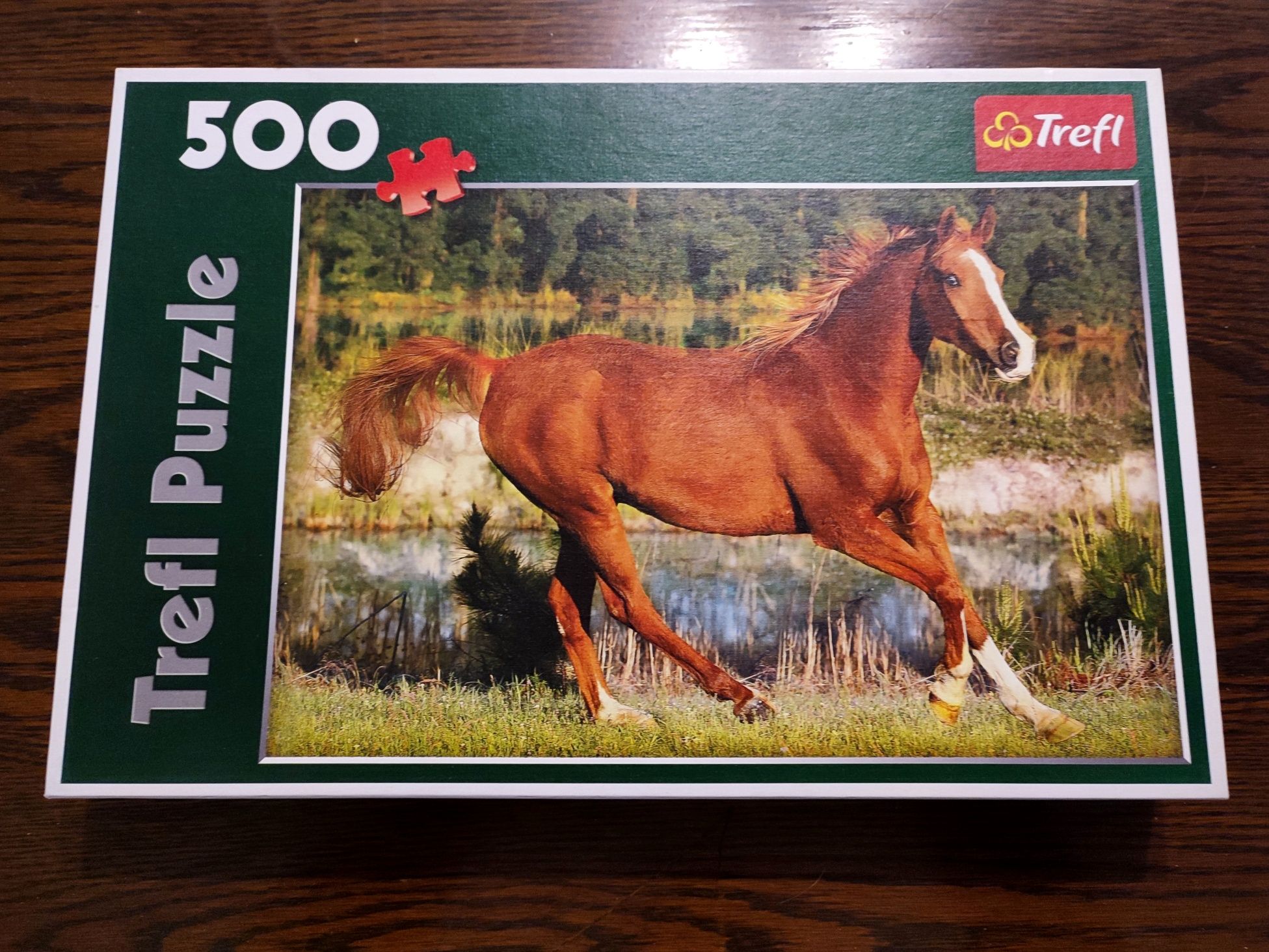 Puzzle trefl 500 elementów - Piękno galopu Koń - wzór nr 37184