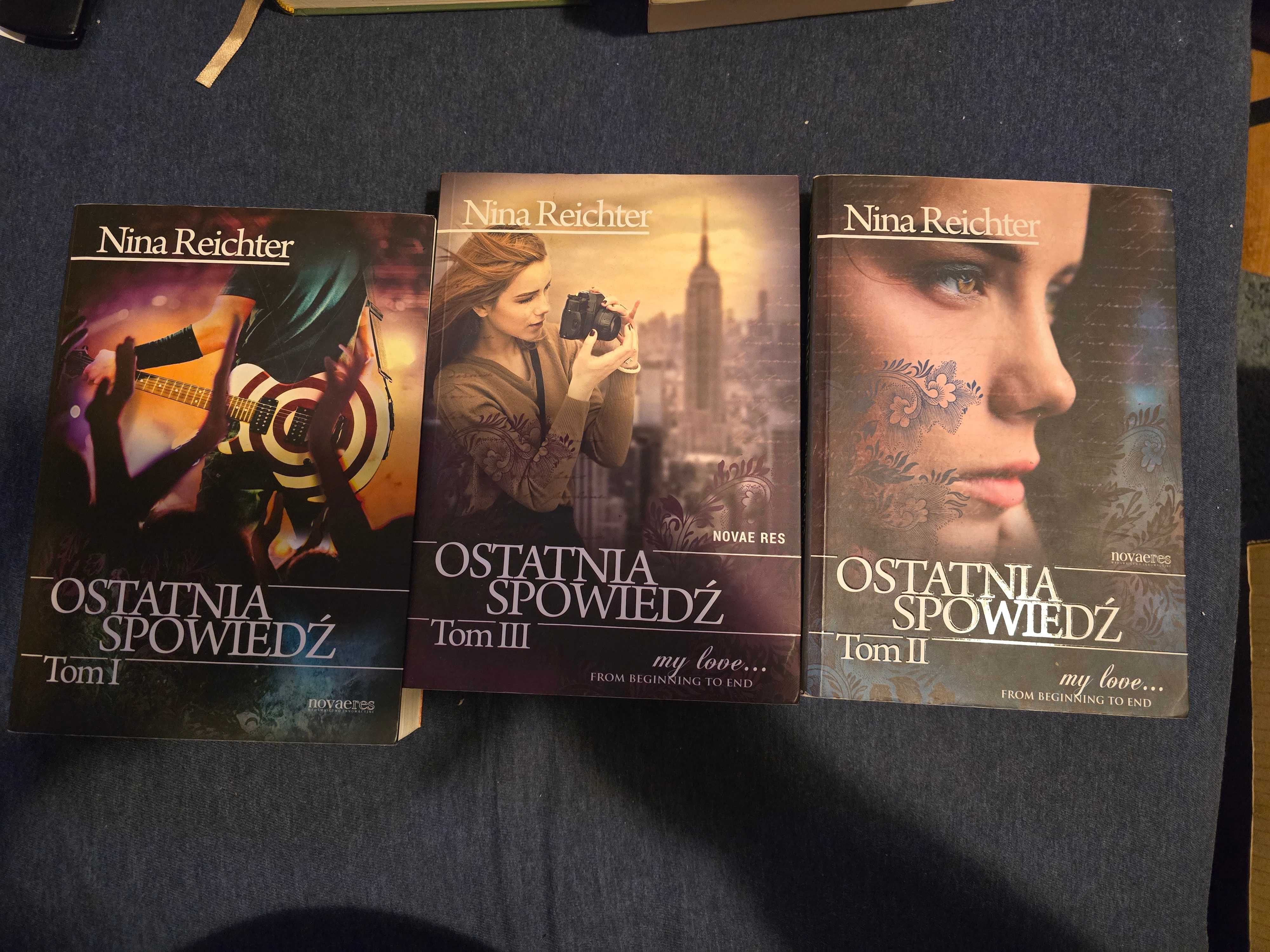 Nina Reichter cykl "Ostatnia spowiedź" T. 1-3