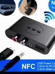 Bluetooth 5.2/NFC приёмник BLS B21 2RCA, 3,5 jack