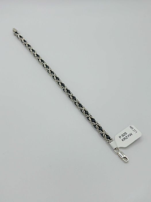 Piękna Nowa Srebrna Bransoletka P. 925, 13,35g NR 271 Best Mobile KRZY